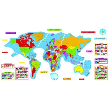 Trend Enterprises Trend Enterprises T-8259 Continents & Countries Bbs T-8259
